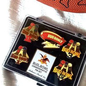 Collectible Budweiser "Bud Bowl" Game Pins